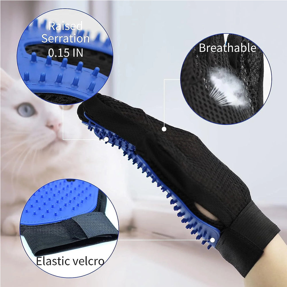 1 Pair Pet Grooming Cat Dog Rabbits Horse Gloves Pet Brush Glove