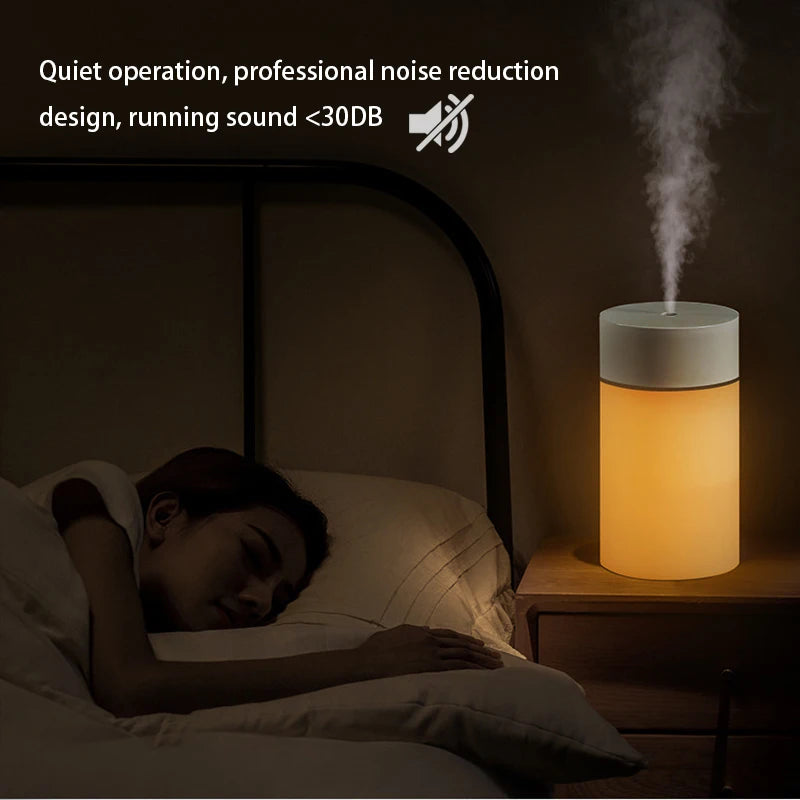 260ML USB Ultrasonic Air Humidifier LED Lamp Mini Essential Oil