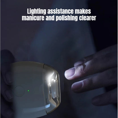 2 IN 1 Electric Nail Clipper Cutter with LED Light Automatic Nail