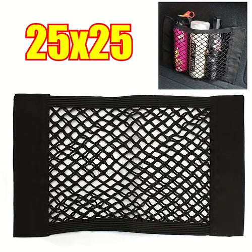 Car Trunk Mesh Organizer Car Tail Storage Net Seat Back Pocket