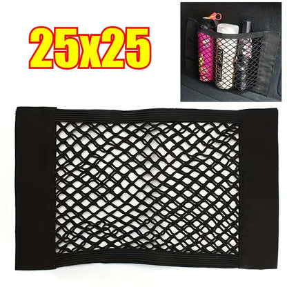 Car Trunk Mesh Organizer Car Tail Storage Net Seat Back Pocket