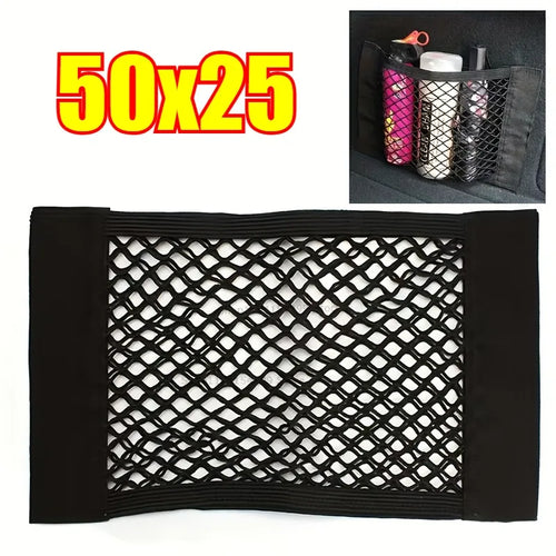 Car Trunk Mesh Organizer Car Tail Storage Net Seat Back Pocket