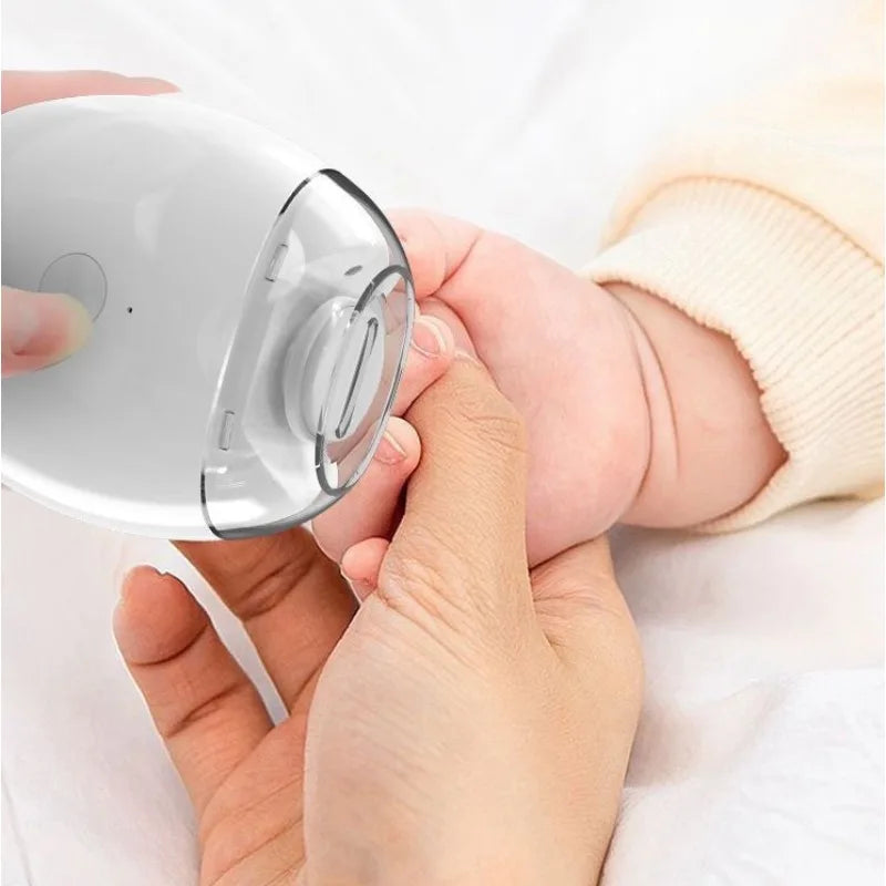 2 IN 1 Electric Nail Clipper Cutter with LED Light Automatic Nail