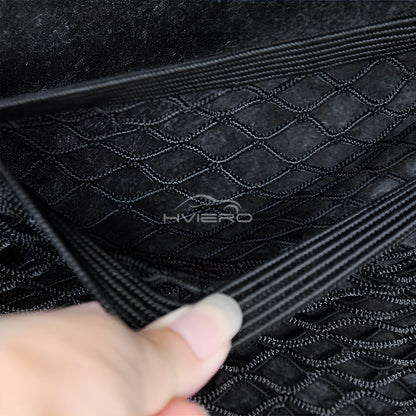 1X Car Back Rear Trunk Organizer Net Mesh Seat Elastic String Magic