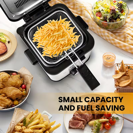 Susteas 1500W Electric Deep Fryer with Basket – Temp Control