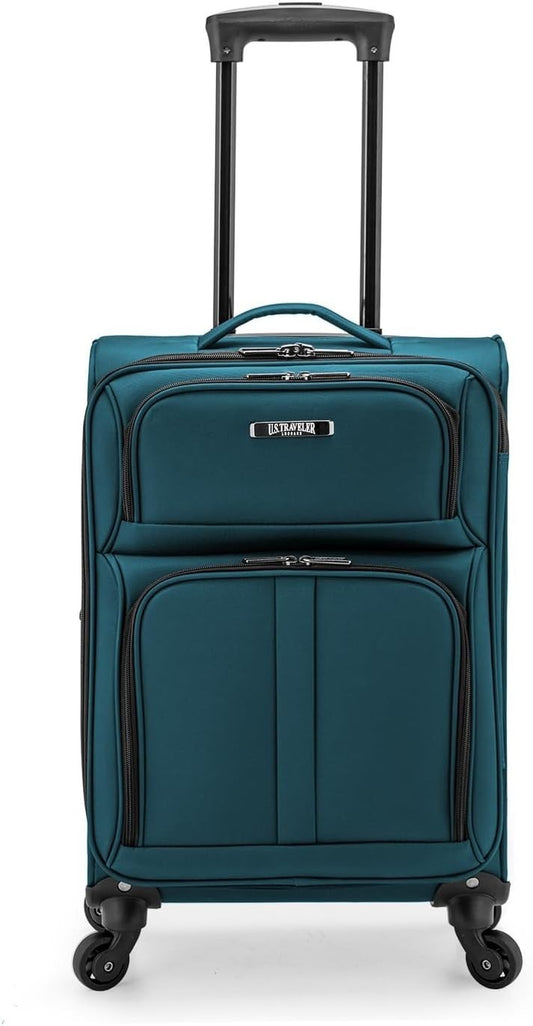 U.S. Traveler Anzio 22" Carry-On Luggage Spinner – Teal
