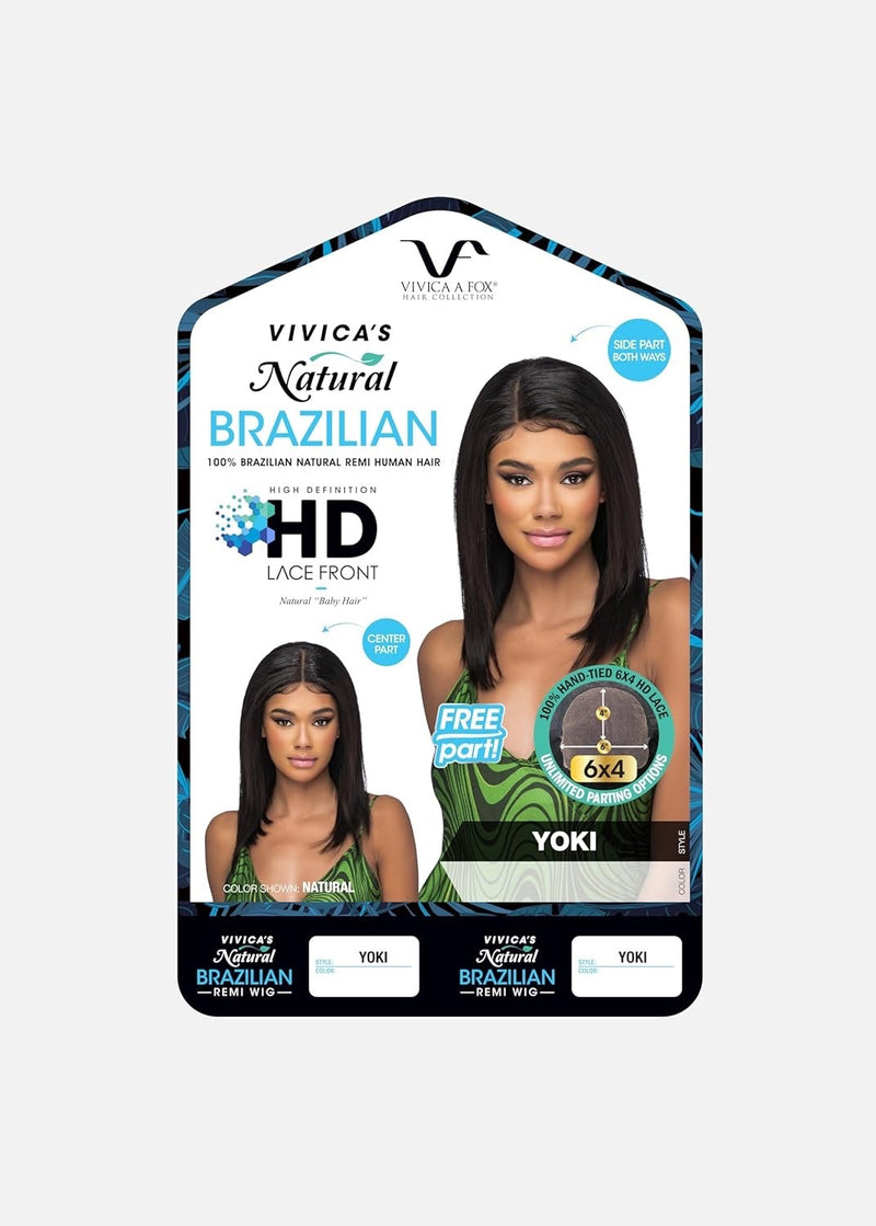Vivica Fox YOKI 6x4 HD Lace Front Remi Human Hair Wig – Natural
