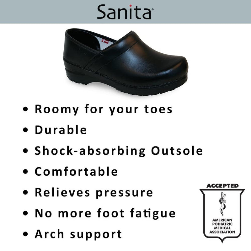 Sanita San Nitril Safety Clog Black – Unisex Work Shoes