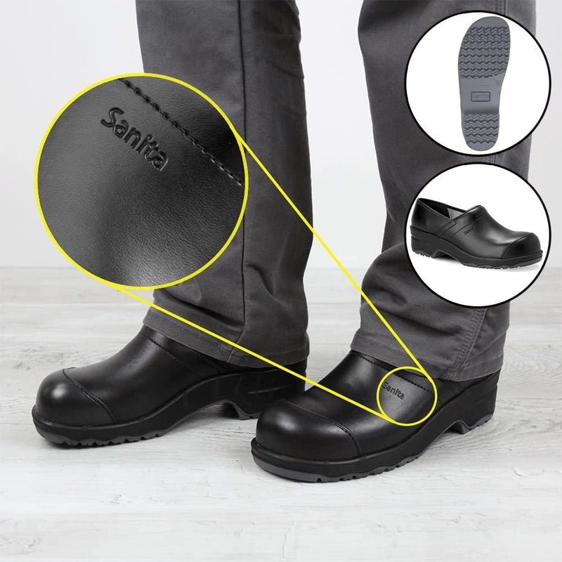 Sanita San Nitril Safety Clog Black – Unisex Work Shoes