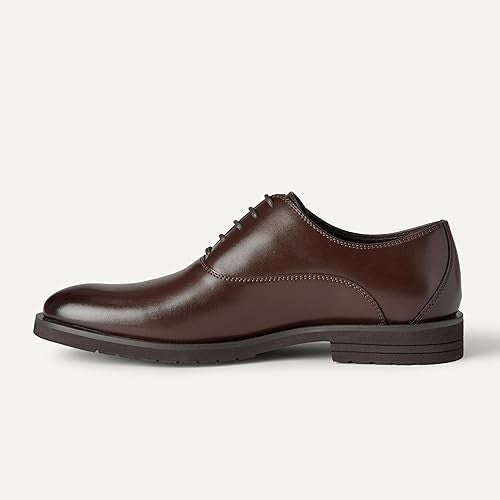 Essentials Oxford Dress Shoes Men’s Size 13 – Brown Round Toe