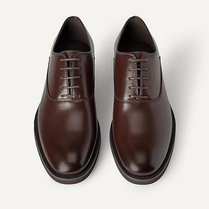 Essentials Oxford Dress Shoes Men’s Size 13 – Brown Round Toe